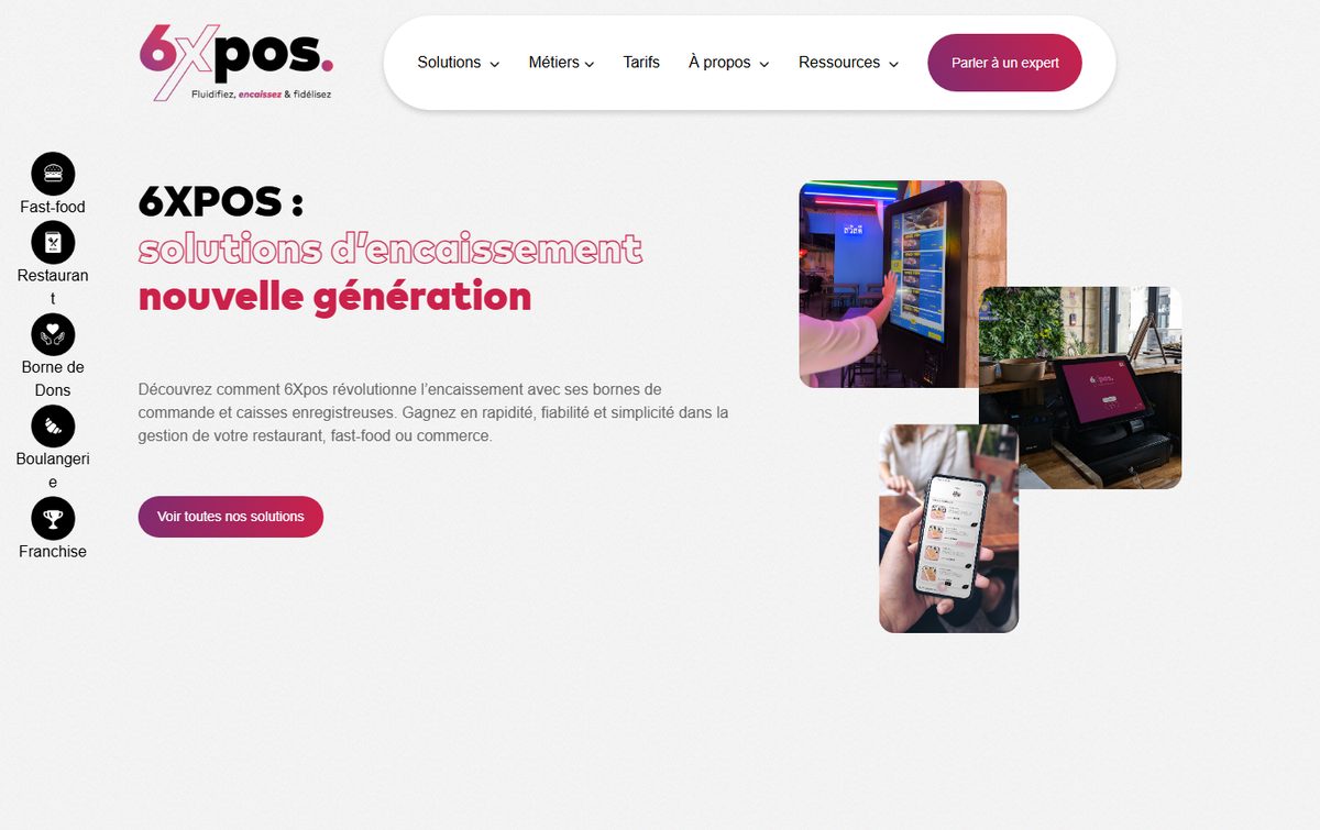 6XPOS — solutions d'encaissement
